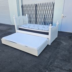 Twin Trundle Bed And Mattress 