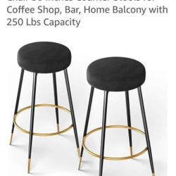 Black Bar Stools Set Of 2