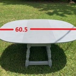 Refurbished Vintage Drop Leaf Table With Drawer. Nice Size. 