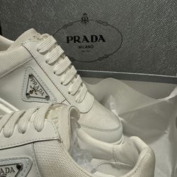 White Prada Sneakers