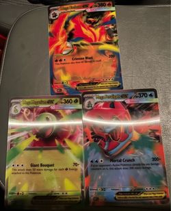 3 giant mega Pokémon cards