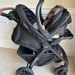 Chicco Bravo Primo + KeyFit 35 Travel System – Stroller + Infant Car Seat