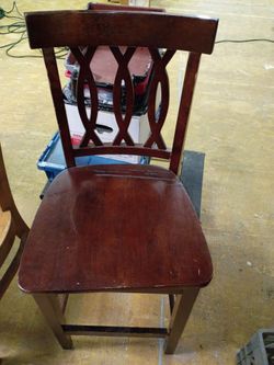 Vintage wooden high chair