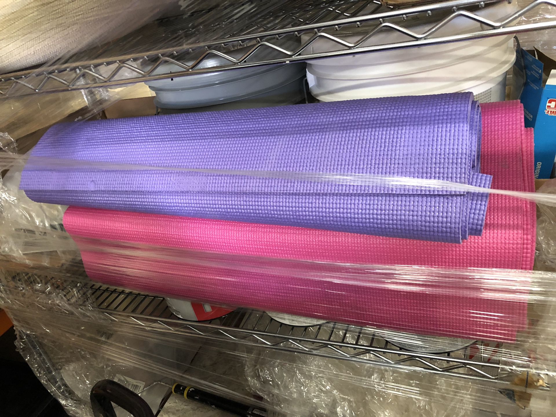 Purple and Pink Yoga Mats