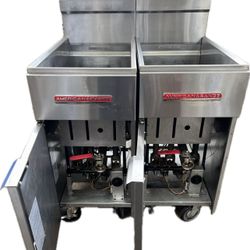CLEARANCE SALE American Range Fryer NSF Quality Professional Cooking Equipment AF-35/50 . NATURAL GAS. 