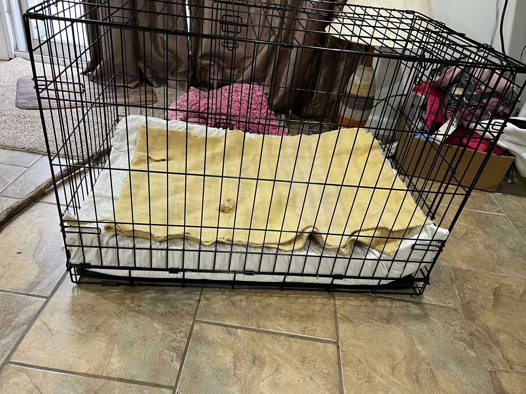 Dog Crate For 45 Lb Doggie And Other Things Clothes Etc