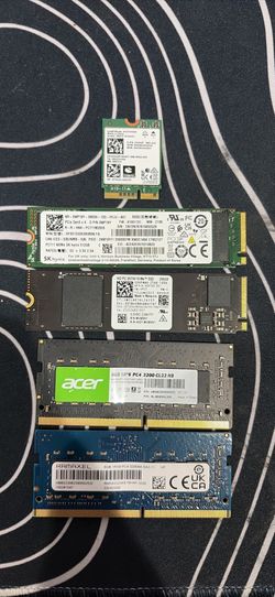 Laptop Ram, SSD’s, and WiFi Card