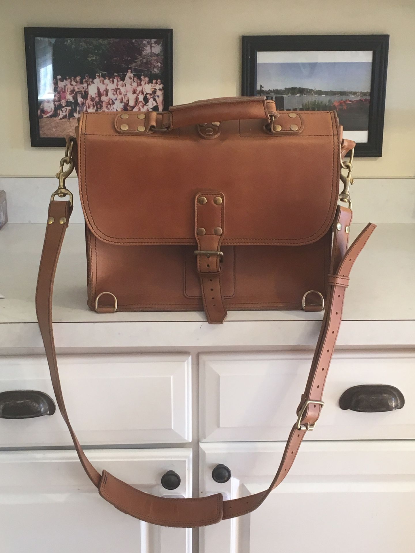Marlondo leather briefcase