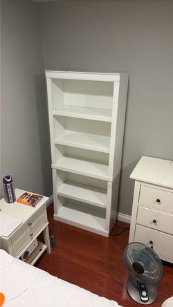 White Tall Bookshelf