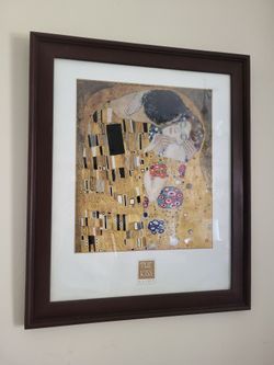 Klimt The Kiss Framed Art Print