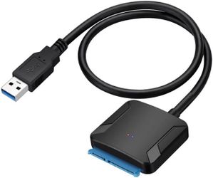 USB 3.0 to SATA External Drive Converter Adapter Cable for 2.5/3.5 Inch HDD SSD