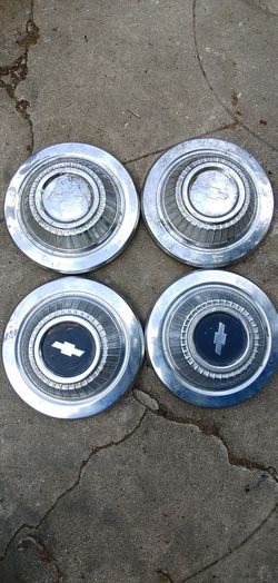 Chevy dog dish hubcaps