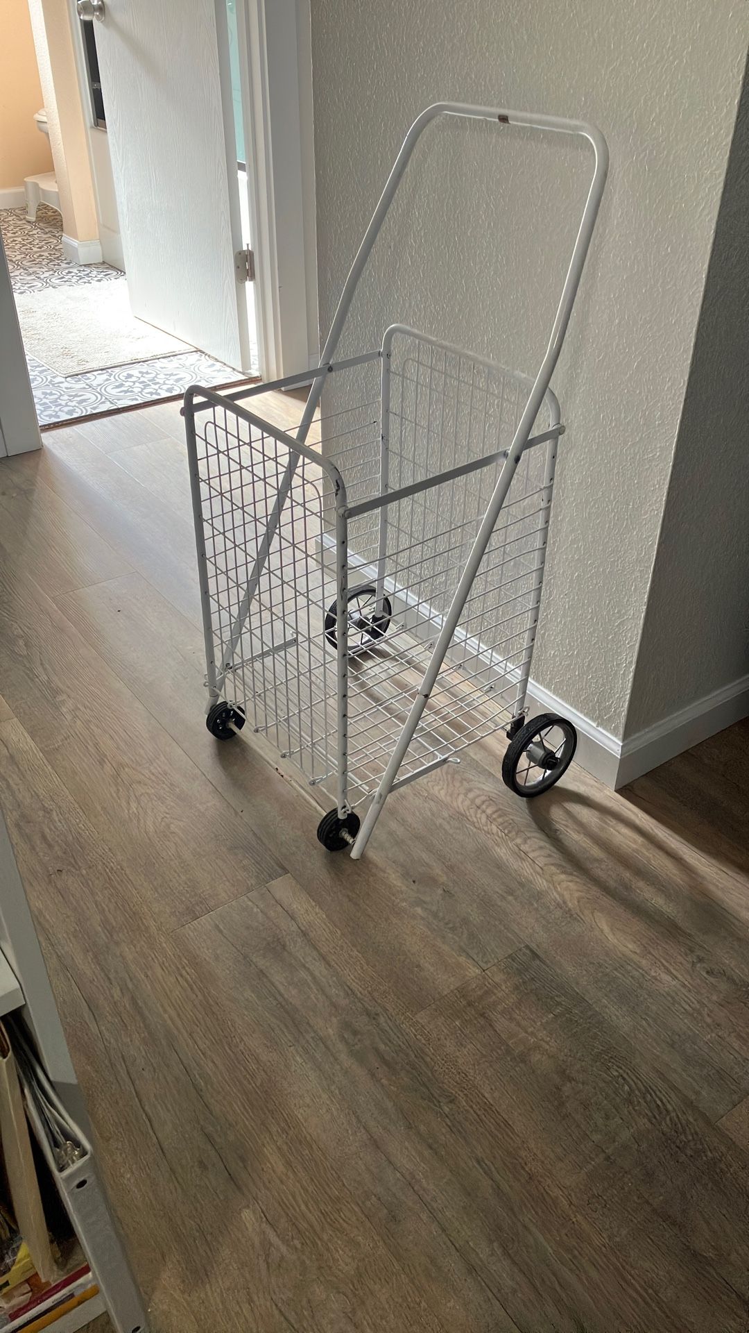 Folding Metal Shop Cart.