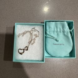 Tiffany & Co. Open Heart Lariat Necklace 