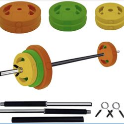 40LB Adjustable Barbell Weight Set