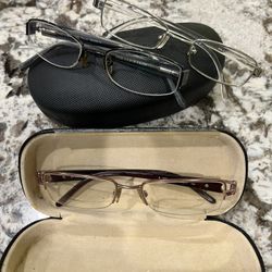 3 Pairs of Designer Eyeglasses FRAMES only