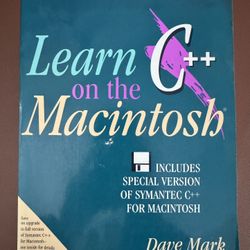 paperback: Learn C++ on the Macintosh