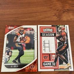 A J Green 2020 Absolute & Season Ticket Cards