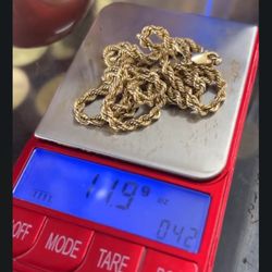 14k Gold Necklace With Diamond Pendant 