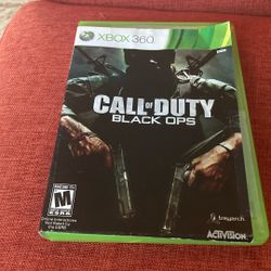 X Box 360 call Of Duty Black Ops