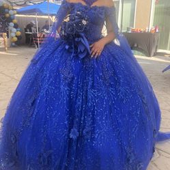 Quinceanera royal blue dress