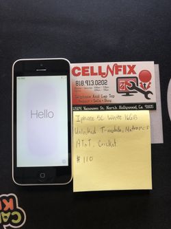 iPhone 5c white 16gb unlocked t-mobile metro pcs at&t cricket