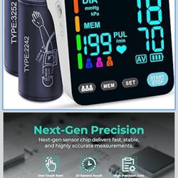 YONLO Blood Pressure Monitor, Automatic Upper Arm Blood Pressure Monitors for Home Use, 2 Blood Pressure Machine Cuff(9-17in & 13-21in) with Large LED