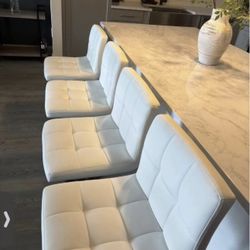 WHITE BARSTOOLS FOR SALE!!! Sillas De Barra Blanca!! ☀️🔥🤍