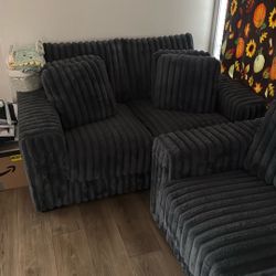 Beautiful Dark Grey Couch Like New 