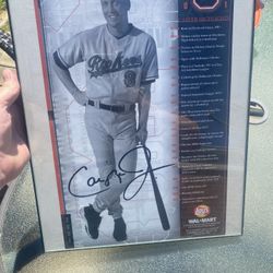 original 2001 Cal Ripken Jr. Farewell Career Highlights Commemorative framed Poster