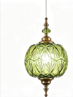 New 8.3" Vintage Green Pendant Light Ceiling Pendant Lighting Fixture Chandelier a adjustable Height