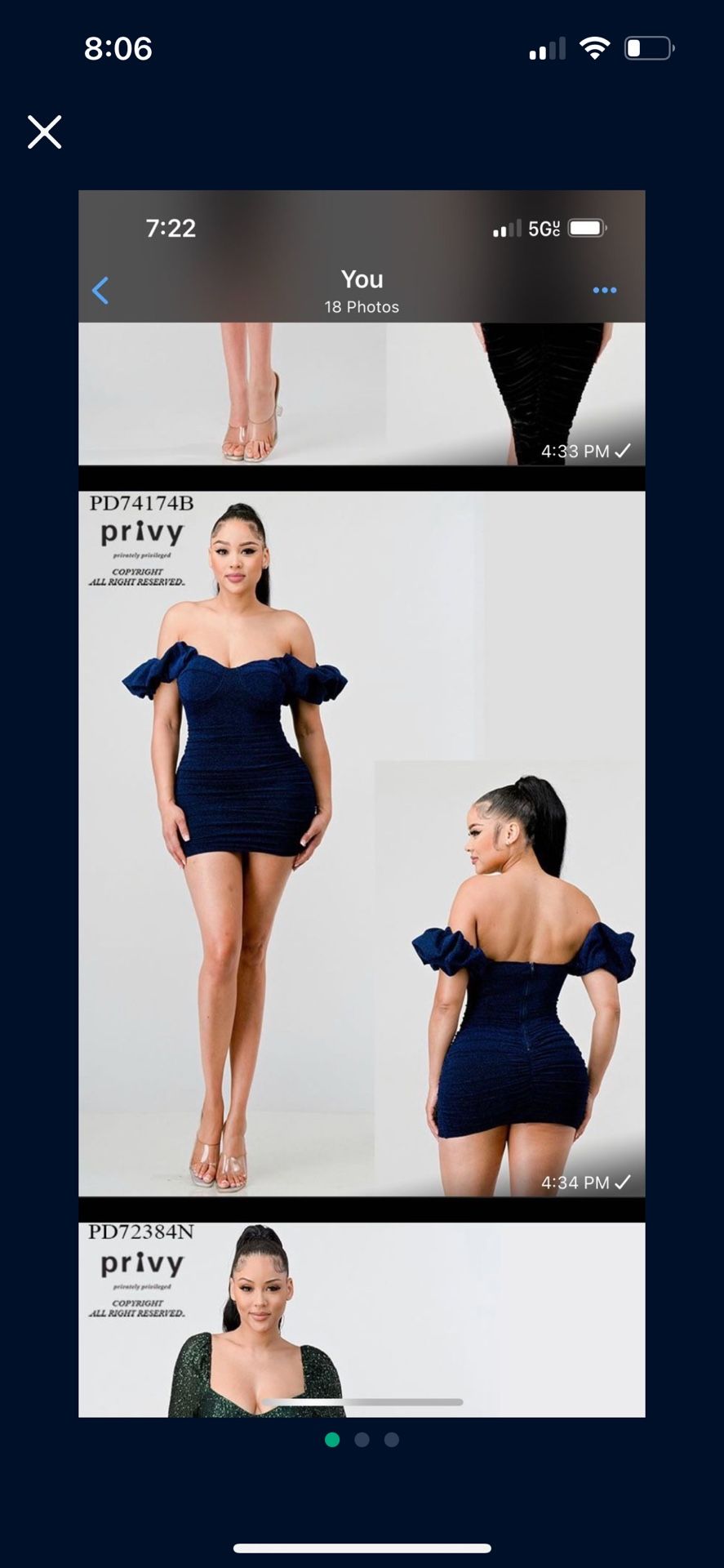 Royal Blue Mini short Sleeve Off the Shoulder dress