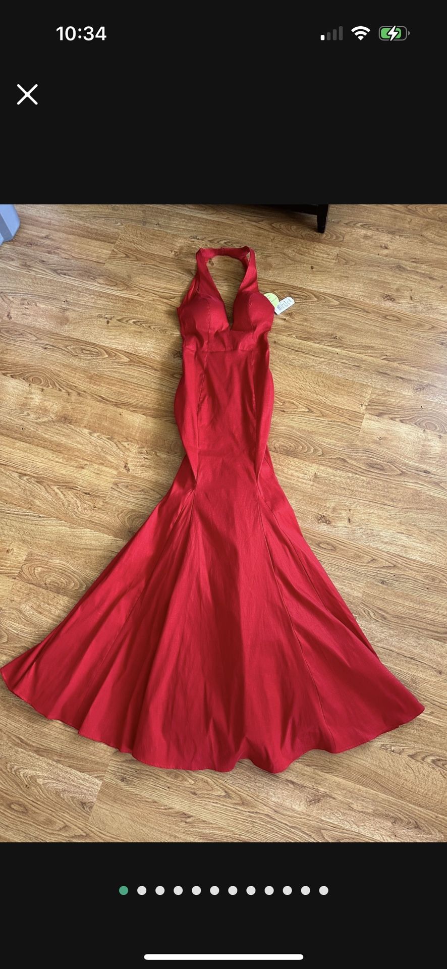 New! Windsor Red Mermaid Dress S