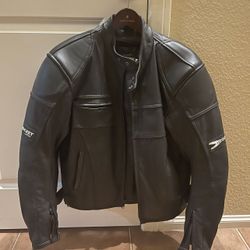 Joe Rocket Leather Motorcycle Jacket 