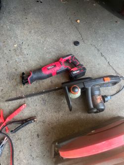 Saws & drill . Jumping cable ..etc