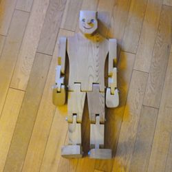 Don Ellefson Vintage Posable Wooden Doll Figure