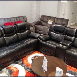  SECTIONAL RECLINING SOFA WITH THREE RECLINERS!!! TEXT 30777 TO 22462 FOR $50 DOWN!!!DELIVERY TONIGHT!!!