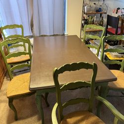 Vintage Dining Table & Chairs
