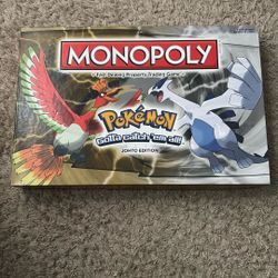 Pokémon Monopoly Johto Edition COMPLETE SET