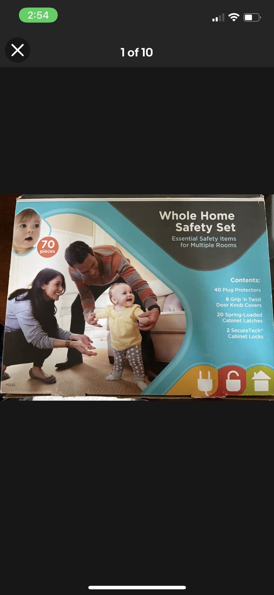 New Safety 1st Home Safeguarding Set 60 + Piece White Baby Safety Accessories