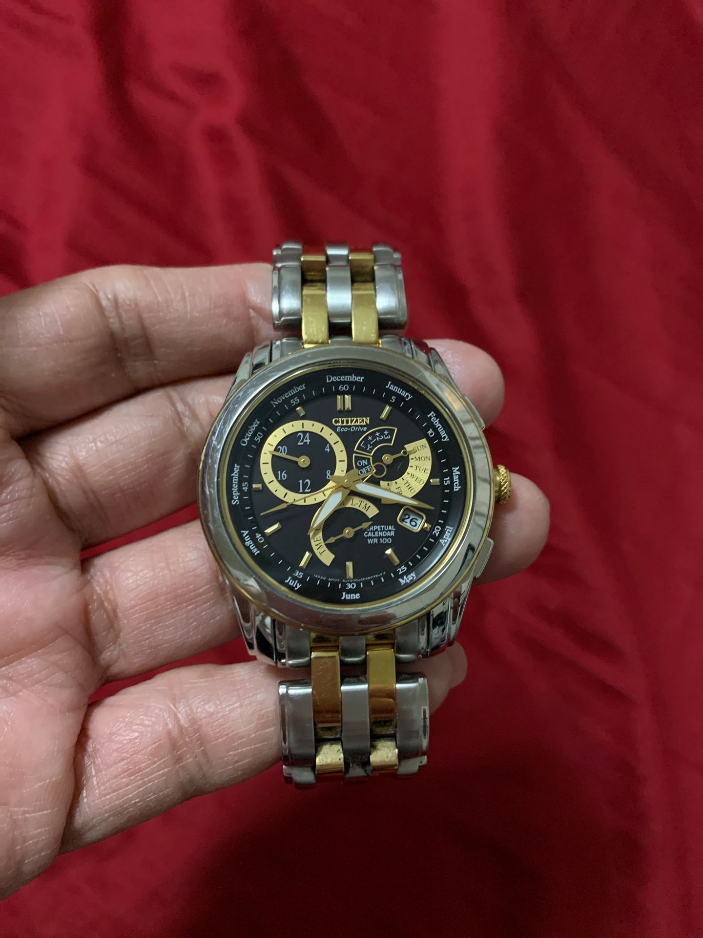 Citizen EcoDrive perpetual calendar stainless steel 39 mm