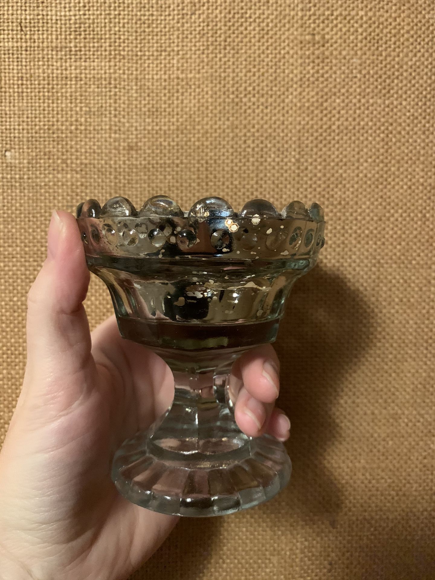 Mercury Glass tea light holder