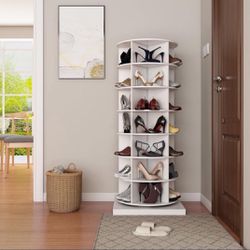 7-Tier Shoe / Handbag Display Carousel  Cabinet/ 360 Display Rack (Holds up to 35 Pairs of Shoes) [NEW IN BOX] **Retails for $300+ ^Assembly Required^