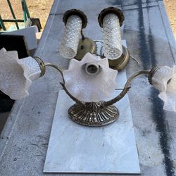 One set of antique brass working condition Lights
