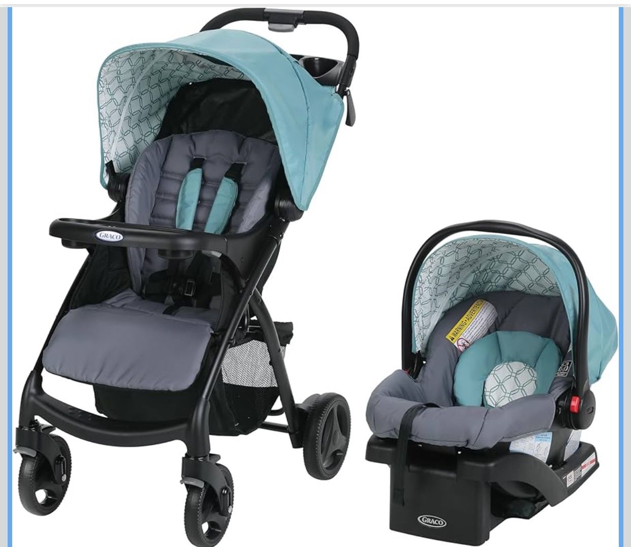 Graco Verb Travel System Includes Verb Stroller & SnugRide 30 Infant Car seat