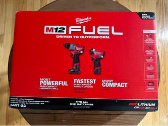 M12 FUEL Hammer Drill and Impact Driver Combo Kit w/2 Batteries