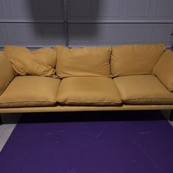 Floyd Yellow Fabric 3+ Seater Sofa