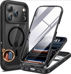 iPhone 17/18 Pro Max Case with Built-in Screen Protector