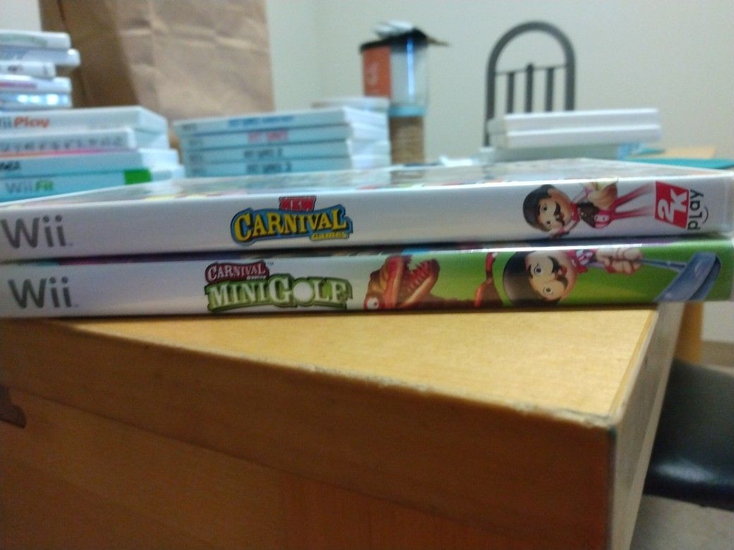 2 Nintendo Wii Carnival Game