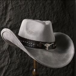 Western Gray Cowboy Hat 